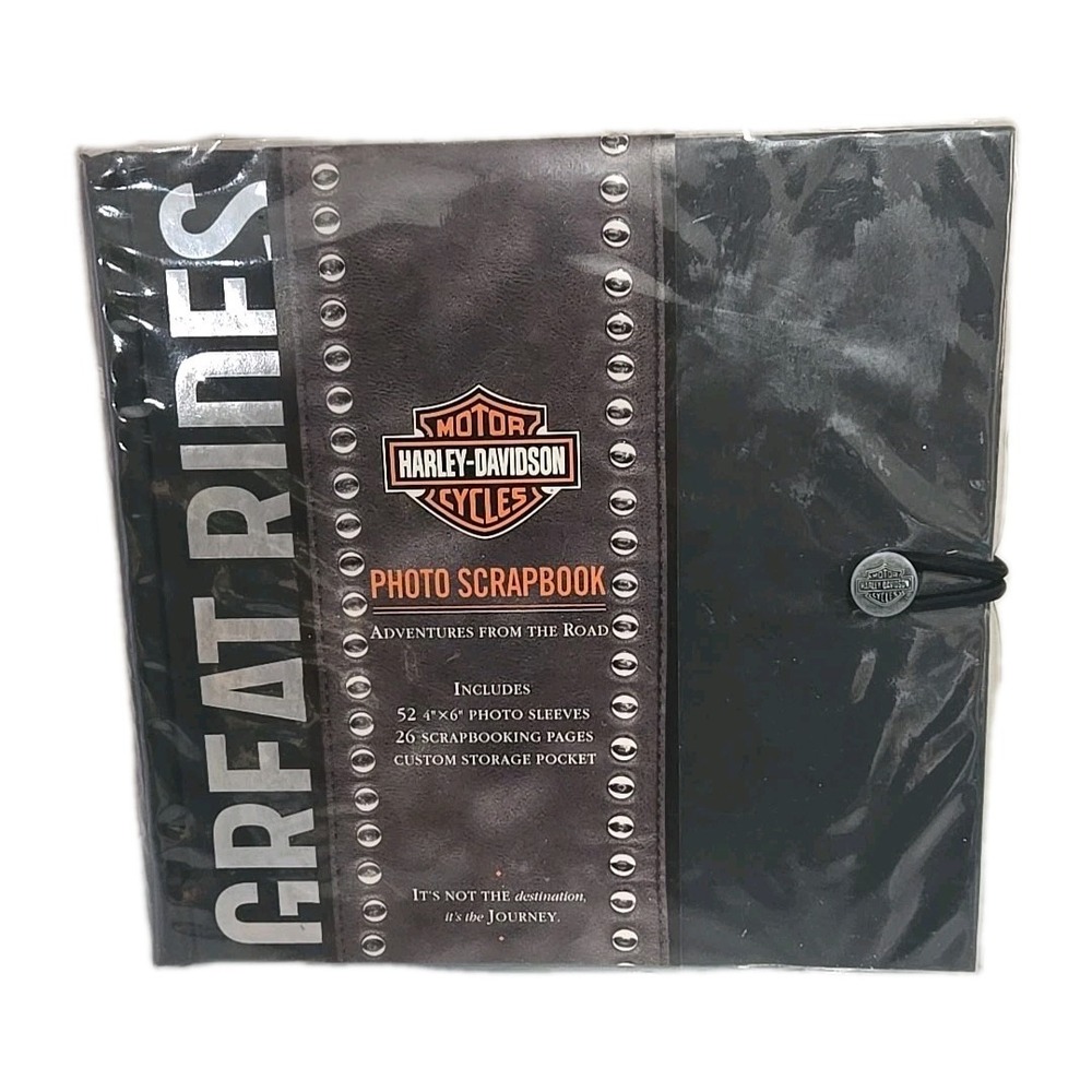 NOS Harley-Davidson Great Rides Photo Album 26 Page Vintage 4x6 Sleeves NEW